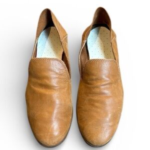 Lucky Brand Cahill Leather Loafers Women’s 9.5 Tan Slip On Casual